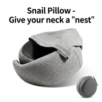 Memory Foam Travel Neck Pillow with Hood and Storage Bag for Office and Cervical Support