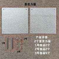 Clear Acrylic Photo Frame Postcard Display Stand for Tickets and Pictures