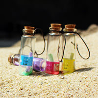 Ocean Drift Bottle Wishing Jar Set with Cork Stopper - 12 Pcs Glass Vials for Gifts, Decor, or Message Capsules