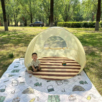 Pop-Up Beach Tent Automatic Sun Shelter for Outdoor Camping Family