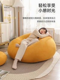 Oversized Washable Bean Bag Chair for Adults and Pets, Reclining Single Sofa with EPP Filling
