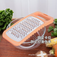 Double-Sided Stainless Steel Grater for Vegetables, Zucchini, Potatoes, and Carrots