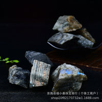 Natural Labradorite Crystal Rough Stones for Aromatherapy and Home Decor