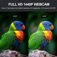 4K UHD USB Webcam for Live Streaming, Meetings, and Online Classes