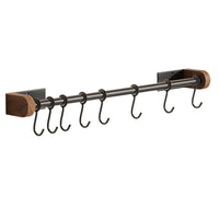 Walnut Kitchen Storage Rack Spice Organizer Vintage Style Condiment Knife Holder Multi-functional Chopping Board Pot Lid Rack