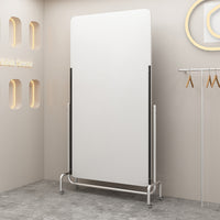 Stainless Steel Full Length Mirror with Adjustable Stand for Home and Retail