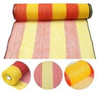 Construction Safety Barrier Netting for Balconies and Work Sites, Orange and Yellow