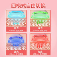 Facial Lifting Massager with Red & Blue Light Therapy for Wrinkle Reduction