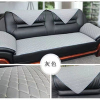 Waterproof Faux Leather Sofa Cushion Cover for Office and Home, All-Season Protection