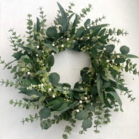 Spring Olive Wreath Heart Easter Simulation Door Decoration