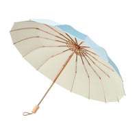 16-Rib UPF50+ UV Protection Folding Sun Umbrella for Women