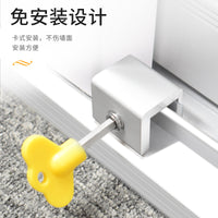 Window Restrictor Lock for Child Safety and Anti-Theft, No-Drill Aluminum Alloy
