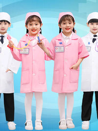 Kids Doctor Nurse Costume Play Set with Accessories for Girls