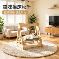 Cat Hammock Hanging Bed Swing for Cats and Small Dogs, All Seasons