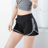 Women's 2-in-1 Anti-Exposure Plus Size Slimming Yoga Exercise Running Shorts Quick-Drying for Summer