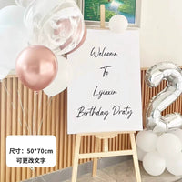 Birthday Party Welcome Sign KT Board Stand for Photo Booth & Event Decor