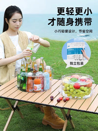 Portable Folding Wash Basin for Camping, Travel, and Outdoor Activities