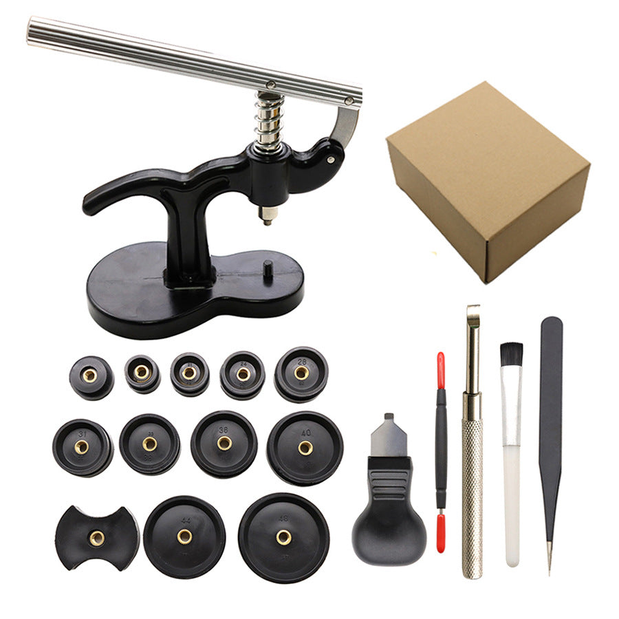 18-in-1 Watch Repair Tool Kit with Metal Press Set for Back Case Closing and Battery Replacement