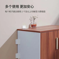 No-Drill Anti-Tip Furniture Straps for Cabinets, Shoe Racks, Wardrobes - Child Safety Wall Anchor