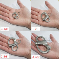 316 Stainless Steel Fixed Spring Snap Shackle Quick Release for Marine and Sailing