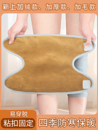 Velcro Knee Brace for Men and Women, Thickened Winter Warm Joint Support, Fleece Lined for Elderly, Cold Legs, Cycling