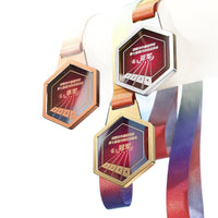 Colorful Metal Crystal Sports Medal for Football Basketball Badminton Marathon Dance Competitions