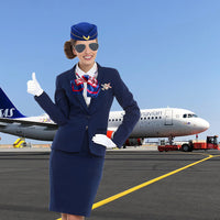 Halloween Stewardess Captain Cosplay Costume Set