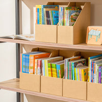 Kraft Paper Bookends Desk Organizer for Students and Office