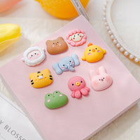 Cute Animal Resin Cabochons for DIY Crafting Phone Cases Hair Accessories