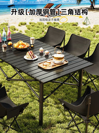 Portable Folding Camping Table and Chair Set for Outdoor Picnics and BBQ
