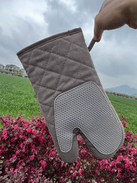 Heat Resistant Oven Mitts for Baking and Grilling, 500-Degree Protection