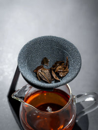 Glass Tea Infuser and Fairness Cup Set with Integrated Filter