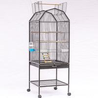 Metal Bird Cage for Parrots and Ornamental Birds, Pet Aviary
