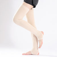 Unisex Cotton Knee-High Leg Warmers for Spring/Summer - Thin, Breathable, Anti-Slip, Thermal Support for Knees and Calves