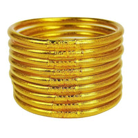 9-Layer Glitter Jelly Bangles Silicone Bracelet for Women