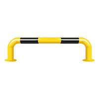 Heavy-Duty Double-Layer Steel U-Shaped Rack Guard Rail for Warehouse Upright Protection