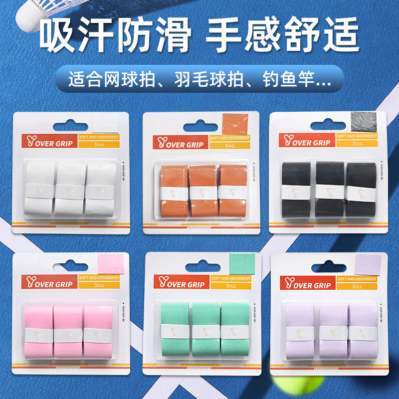Premium Tennis Racket Overgrip Tape - Non-Slip, Sweat-Absorbent, Soft, Tacky Grip for Badminton & Pickleball