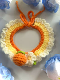 Hand-Woven Pet Collar, Cat Bib, Dog Saliva Towel, Cartoon Kitten Bow Tie Decoration