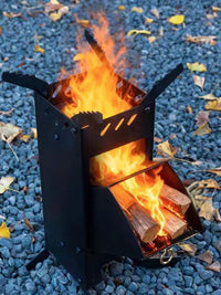 Portable Rocket Stove for Outdoor Camping, Heating, Picnics, and BBQ