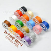 15-Color Bobbin Thread Set for Household Sewing Machines - Assorted Colors for DIY Craft and Sewing Projects