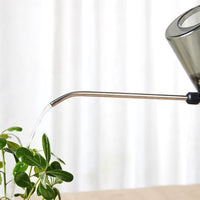 Long Spout Stainless Steel Watering Can with Scale for Indoor Plants & Garden
