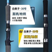 Offshore Boat Fishing Rod for Lure and Yellowfin Tuna, 30-50 lb Class