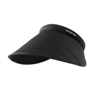Retractable Brim Sun Visor for Women, UV Protection, Summer Outdoor Sun Hat with Windproof Rope