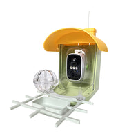 Smart Bird Feeder with HD Camera and Solar Panel for Outdoor Pet Birds