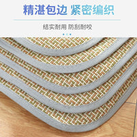 Pet Rattan Mat Cooling Pad for Cats and Dogs, Summer Ice Silk Sleeping Mat