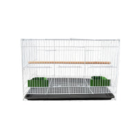 Foldable Bird Cage for Parrots and Small Birds, Escape-Proof Pet Cage with Tray and Perch