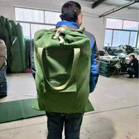 Outdoor Canvas Travel Backpack Waterproof Portable Duffle Bag for Camping Hiking
