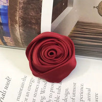 Korean Style Fabric Rose Brooch Pin for Women, Versatile Silk Flower Corsage for Clothing and Hair