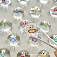 Cartoon Mini Squeeze Toy, Transparent Slime Ball, Cream Mud Pinch Toy for Kids, Stress Relief Fidget Toy