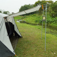 Adjustable Iron Tent Poles with Lantern Hook for Canopy & Awning - 1.8/1.9/2m